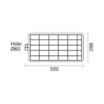 ΔΡΟΜΟΥ ΗΛΙΑΚΟ ΑΛΟΥΜΙΝΙΟΥ ΣΠΑΣΤΟ 100W 6000K - Image 2