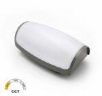 LED ΑΠΛΙΚΑ PC ΟΡΘΟΓΩΝΙΑ ΟΒΑΛ 12W CCT IP65 ΓΚΡΙ - 21-01286