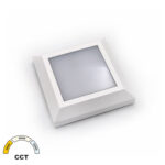 LED ΦΩΤΙΣΤΙΚΟ PC ΕΠΙΤΟIXO ΤΕΤΡΑΓΩΝ0 D125mm 4W CCT IP65 ΛΕΥΚΟ - 3-97008