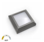 LED ΦΩΤΙΣΤΙΚΟ PC ΕΠΙΤΟIXO ΤΕΤΡΑΓΩΝ0 D125mm 4W CCT IP65 ΓΚΡΙ - 3-97068