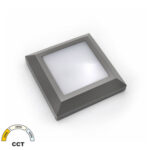 LED ΦΩΤΙΣΤΙΚΟ PC ΕΠΙΤΟIXO ΤΕΤΡΑΓΩΝ0 D125mm 4W CCT IP65 ΓΚΡΙ - 3-97068