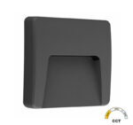 LED ΦΩΤΙΣΤΙΚΟ PC ΕΠΙΤΟΙΧΟ ΕΜΜΕΣOY ΤΕΤΡΑΓΩΝΟ 3W CCT IP65 ΓΡΑΦΙΤΗΣ - 3-97318