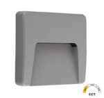 LED ΦΩΤΙΣΤΙΚΟ PC ΕΠΙΤΟΙΧΟ ΕΜΜΕΣOY ΤΕΤΡΑΓΩΝΟ 3W CCT IP65 ΓΚΡΙ - 3-97368