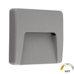 LED ΦΩΤΙΣΤΙΚΟ PC ΕΠΙΤΟΙΧΟ ΕΜΜΕΣOY ΤΕΤΡΑΓΩΝΟ 3W CCT IP65 ΓΚΡΙ - 3-97368