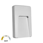 LED ΦΩΤΙΣΤΙΚΟ PC ΕΠΙΤΟΙΧΟ ΕΜΜΕΣΟΥ ΟΡΘΟΓΩΝΙΟ 3W CCT IP65 ΛΕΥΚΟ - 3-97408