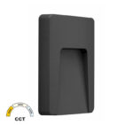 LED ΦΩΤΙΣΤΙΚΟ PC ΕΠΙΤΟΙΧΟ ΕΜΜΕΣΟΥ ΟΡΘΟΓΩΝΙΟ 3W CCT IP65 ΓΡΑΦΙΤΗΣ - 3-97418