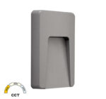 LED ΦΩΤΙΣΤΙΚΟ PC ΕΠΙΤΟΙΧΟ ΕΜΜΕΣΟΥ ΟΡΘΟΓΩΝΙΟ 3W CCT IP65 ΓΚΡΙ - 3-97468