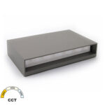 LED ΦΩΤΙΣΤΙΚΟ PC ΟΡΘΟΓΩΝΙΟ ΔΙΠΛΗΣ ΚΑΤΕΥΘΥΝΣΗΣ 12W CCT IP65 ΓΚΡΙ - 9-91268