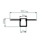 ΠΡΟΦΙΛ ΓΥΨΟΣΑΝΙΔΑΣ ΕΥΚΑΜΠΤΟ 2μ ΓΙΑ ΤΑΙΝΙΑ έως 11mm - 30-054800 - Image 3