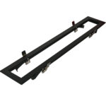 ΠΛΑΙΣΙΟ ΨΕΥΔΟΡΟΦΗΣ ΓΙΑ ΦΩΤΙΣΤΙΚΑ ΑΛΟΥΜΙΝΙΟΥ ΓΡΑΜΜΙΚΟ 60cm ΜΑΥΡΟ - 21-601