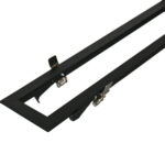 ΠΛΑΙΣΙΟ ΨΕΥΔΟΡΟΦΗΣ ΓΙΑ ΦΩΤΙΣΤΙΚΑ ΑΛΟΥΜΙΝΙΟΥ ΓΡΑΜΜΙΚΟ 120cm ΜΑΥΡΟ - 21-12011