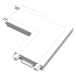 ΓΩΝΙΑ ΕΠΙΤΟΙΧΗΣ ΡΑΓΑΣ MINI ΛΕΥΚΗ - 22-90