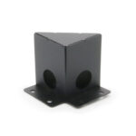 ΓΩΝΙΑ ΜΕΤΑΛΛΙΚΗ ΓΙΑ ΦΩΤΙΣΤΙΚΟ ΑΛΟΥΜΙΝΙΟΥ ΓΡΑΜΜΙΚΟ ΣΤΕΝΟ 90° ΜΑΥΡΗ - 21-90011