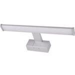 LED ΦΩΤ.ΛΟΥΤΡΟΥ ΑΛΟΥΜΙΝΙΟΥ & PC 8W 4000K ΣΑΤΙΝΕ 40cm IP44 ΜΕ ΒΑΣΗ - 3-40008166