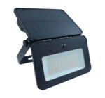 ΗΛΙΑΚΟΣ ΠΡΟΒΟΛΕΑΣ LED ME ANΙΧΝΕΥΤΗ ΥΠΕΡΥΘ.+ΦΩΤΟΚ.900lm CCT ΜΑΥΡΟΣ - 5-00611