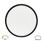 LED ΠΛΑΦΟΝΙΕΡΑ PC BACKLIT Φ383mm CCT 24-28-32W IP40 ΜΑΥΡΗ - 21-383321