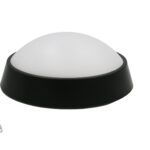 LED ΠΛΑΦΟΝΙΕΡΑ PC ΣΤΡΟΓΓΥΛΗ Φ180mm 15W CCT IP65 ΜΑΥΡΗ - 21-1801518