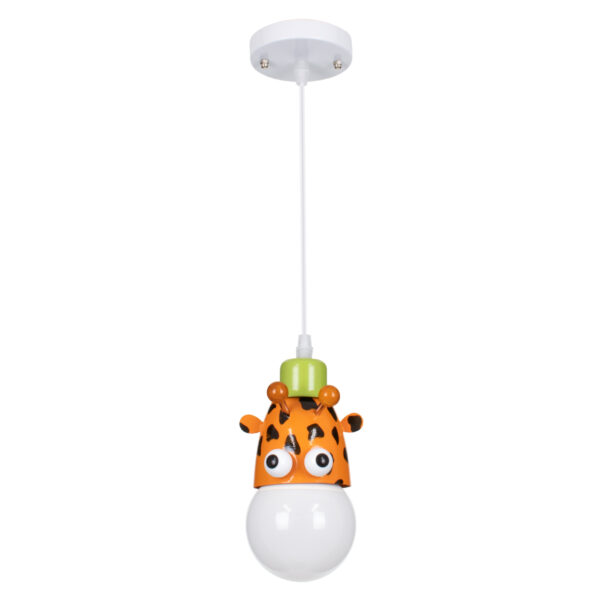 GloboStar® GIRAFFE 00638 Παιδικό Κρεμαστό Φωτιστικό Φιγούρα Μονόφωτο 1 x E27 IP20 Πολύχρωμο Μέταλλο - Μ12 x Π10.5 x Υ13.5cm - Image 3