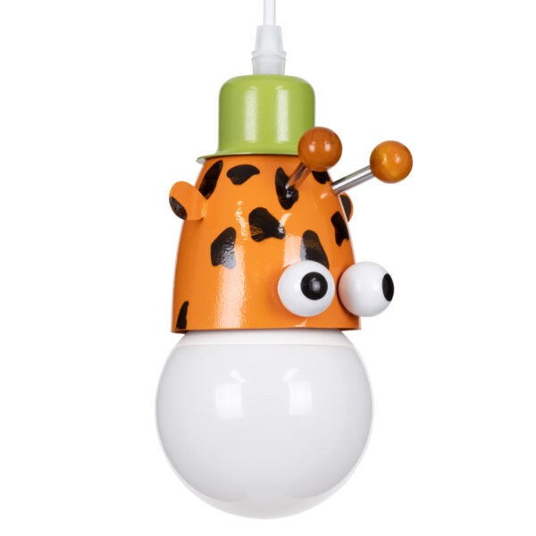 GloboStar® GIRAFFE 00638 Παιδικό Κρεμαστό Φωτιστικό Φιγούρα Μονόφωτο 1 x E27 IP20 Πολύχρωμο Μέταλλο - Μ12 x Π10.5 x Υ13.5cm - Image 4