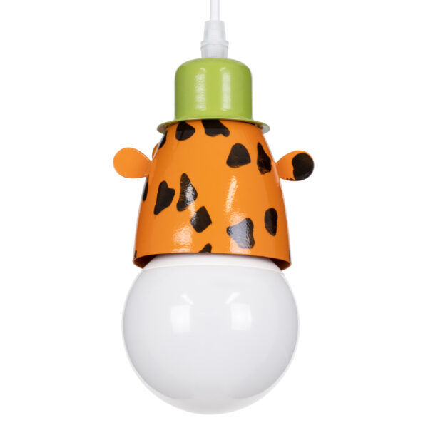 GloboStar® GIRAFFE 00638 Παιδικό Κρεμαστό Φωτιστικό Φιγούρα Μονόφωτο 1 x E27 IP20 Πολύχρωμο Μέταλλο - Μ12 x Π10.5 x Υ13.5cm - Image 5