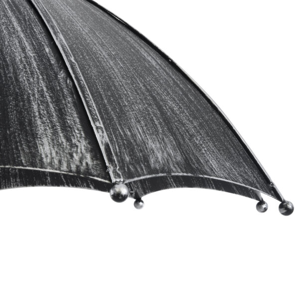 GloboStar® UMBRELLA 01407 Vintage Κρεμαστό Φωτιστικό Φιγούρα Πολύφωτο 5 x E27 IP20 Ασημί Μέταλλο - Μ60 x Π60 x Y65cm - Image 8