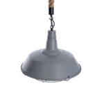 GLOBOSTAR® CRANE 01411 Vintage Κρεμαστό Φωτιστικό Οροφής με Ντουί 1 x E27 AC 220-240V IP20 - Γκρι & Μπεζ - Μ36 x Π36 x Y31cm - Image 6