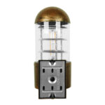 GLOBOSTAR® NEWI 01420 Μοντέρνο Φωτιστικό Τοίχου - Απλίκα με Ντουί 1 x E27 AC 220-240V IP20 - Μπρούτζινο - Μ11 x Π17 x Υ25cm - Image 3