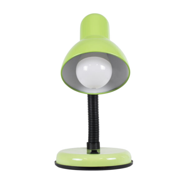 GloboStar® STUDENT GREEN 01533 Μοντέρνο Επιτραπέζιο Φωτιστικό Γραφείου Μονόφωτο 1 x E27 Πράσινο με Λευκό Μεταλλικό με Διακόπτη ΟN/OFF Καμπάνα Φ12 x Υ32cm - Image 4