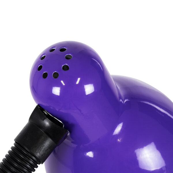 GloboStar® STUDENT PURPLE 01537 Μοντέρνο Επιτραπέζιο Φωτιστικό Γραφείου Μονόφωτο 1 x E27 Μωβ με Λευκό Μεταλλικό με Διακόπτη ΟN/OFF Καμπάνα Φ12 x Υ32cm - Image 6