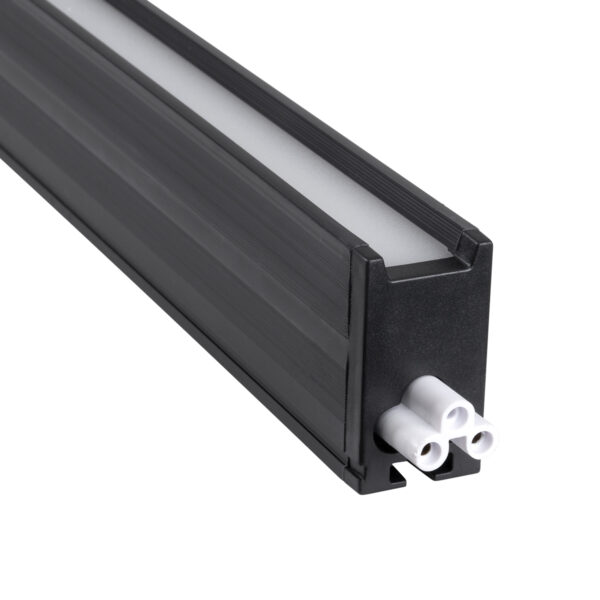 GloboStar® OFFICE 61025-P Γραμμικό Κρεμαστό Φωτιστικό Linear LED 18W 2170lm 120° AC 220-240V Μ120 x Π2 x Υ4cm Θερμό Λευκό 2700K - Μαύρο - 3 Years Warranty - Image 8