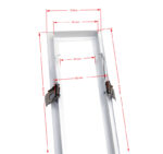 ΠΛΑΙΣΙΟ ΨΕΥΔΟΡΟΦΗΣ ΓΙΑ ΦΩΤΙΣΤΙΚΑ ΑΛΟΥΜΙΝΙΟΥ ΓΡΑΜΜΙΚΟ 60cm ΛΕΥΚΟ - 21-600 - Image 2