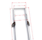 ΠΛΑΙΣΙΟ ΨΕΥΔΟΡΟΦΗΣ ΓΙΑ ΦΩΤΙΣΤΙΚΑ ΑΛΟΥΜΙΝΙΟΥ ΓΡΑΜΜΙΚΑ 120cm ΛΕΥΚΟ - 21-1200 - Image 2