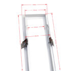 ΠΛΑΙΣΙΟ ΨΕΥΔΟΡΟΦΗΣ ΓΙΑ ΦΩΤΙΣΤΙΚΑ ΑΛΟΥΜΙΝΙΟΥ ΓΡΑΜΜΙΚΟ 150cm ΛΕΥΚΟ - 21-1500 - Image 2