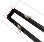 ΠΛΑΙΣΙΟ ΨΕΥΔΟΡΟΦΗΣ ΓΙΑ ΦΩΤΙΣΤΙΚΟ ΑΛΟΥΜ.ΓΡΑΜΜΙΚΟ ΣΤΕΝΟ 60cm ΜΑΥΡΟ - 21-6001 - Image 2