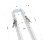 ΠΛΑΙΣΙΟ ΨΕΥΔΟΡΟΦΗΣ ΓΙΑ ΦΩΤΙΣΤΙΚΟ ΑΛΟΥΜ.ΓΡΑΜΜΙΚΟ ΣΤΕΝΟ 150cm ΛΕΥΚΟ - 21-15000 - Image 2