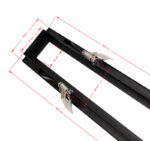 ΠΛΑΙΣΙΟ ΨΕΥΔΟΡΟΦΗΣ ΓΙΑ ΦΩΤΙΣΤΙΚΟ ΑΛΟΥΜ.ΓΡΑΜΜΙΚΟ ΣΤΕΝΟ 120cm ΜΑΥΡΟ - 21-120011 - Image 2