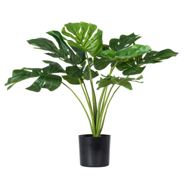 GloboStar® Artificial Garden MONSTERA PLANT 20000 - Τεχνητό Διακοσμητικό Φυτό Μονστέρα Υ50cm