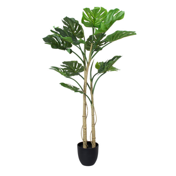 GloboStar® Artificial Garden MONSTERA PLANT 20005 - Τεχνητό Διακοσμητικό Φυτό Μονστέρα Υ110cm