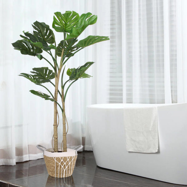 GloboStar® Artificial Garden MONSTERA PLANT 20005 - Τεχνητό Διακοσμητικό Φυτό Μονστέρα Υ110cm - Image 5