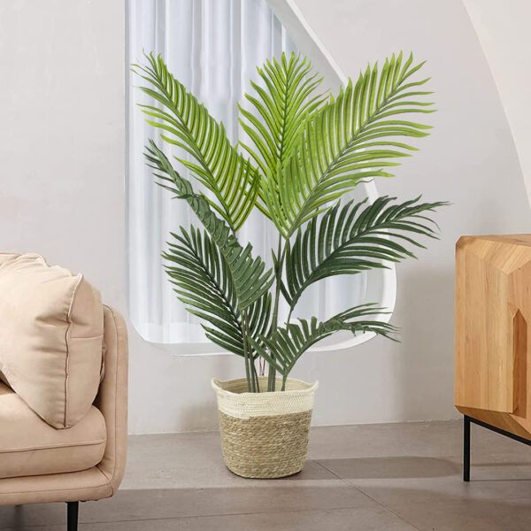 GloboStar® Artificial Garden ARECA PALM TREE 20008 - Τεχνητό Διακοσμητικό Φυτό Φοινικόδεντρο Αρέκα Υ120cm - Image 4