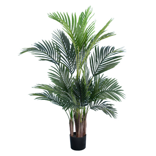 GloboStar® Artificial Garden ARECA PALM TREE 20010 - Τεχνητό Διακοσμητικό Φυτό Φοινικόδεντρο Αρέκα Υ120cm