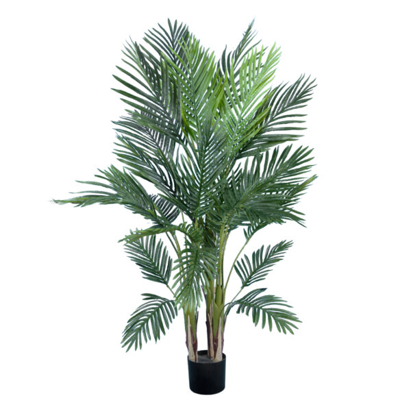 GloboStar® Artificial Garden ARECA PALM TREE 20012 - Τεχνητό Διακοσμητικό Φυτό Φοινικόδεντρο Αρέκα Υ130cm