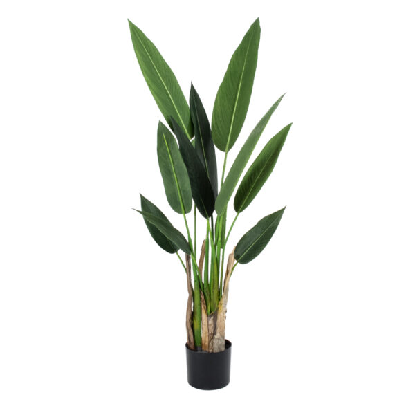 GloboStar® Artificial Garden STRELITZIA 20028 Τεχνητό Διακοσμητικό Φυτό  Στρελίτσια - Πουλί του Παραδείσου Υ120cm