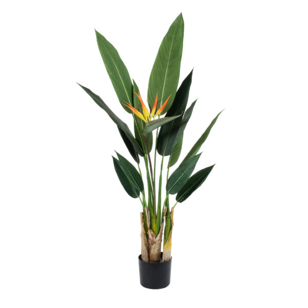 GloboStar® Artificial Garden STRELITZIA REGINAE 20031 Τεχνητό Διακοσμητικό Φυτό Στρελίτσια - Πουλί του Παραδείσου Υ120cm