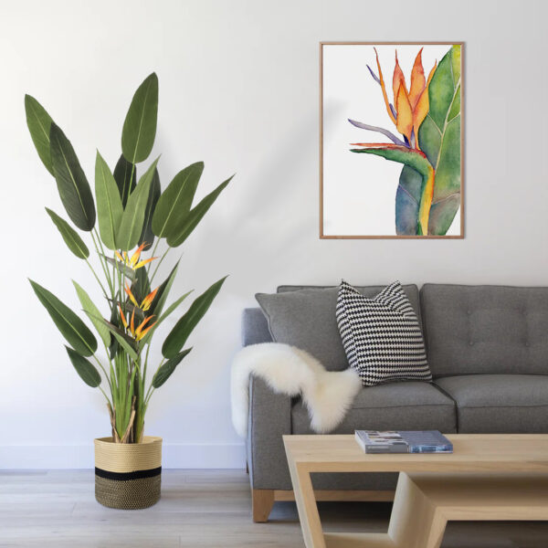 GloboStar® Artificial Garden STRELITZIA REGINAE 20033 Τεχνητό Διακοσμητικό Φυτό Στρελίτσια - Πουλί του Παραδείσου Υ180cm - Image 6