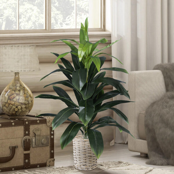 GloboStar® Artificial Garden DRACAENA SILK 20042 - Τεχνητό Διακοσμητικό Φυτό Δράκαινα Υ90cm - Image 3