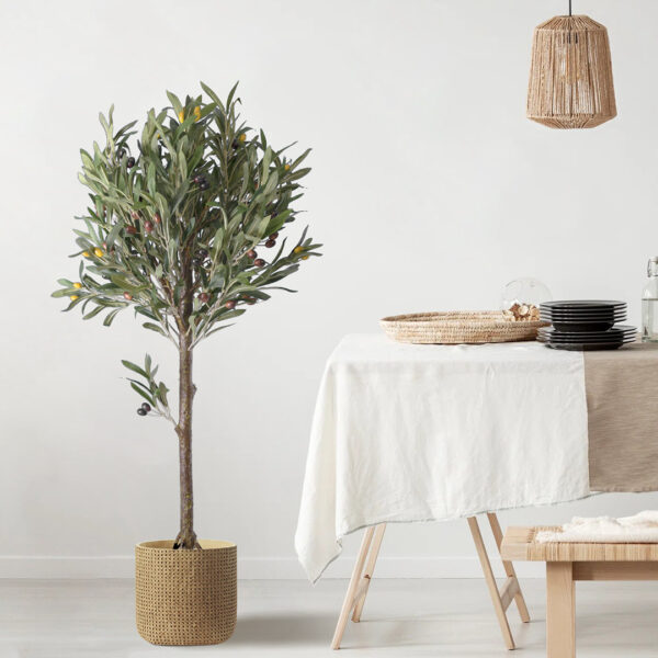 GloboStar® Artificial Garden OLIVE TREE 20052 Τεχνητό Διακοσμητικό Φυτό Ελιά Υ105cm - Image 4