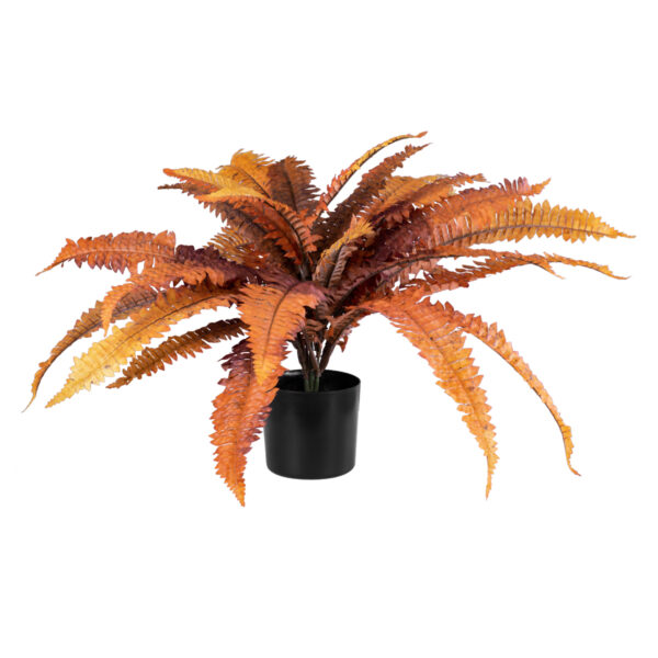 GloboStar® Artificial Garden BLOODY FERN 20057 Τεχνητό Διακοσμητικό Φυτό Αιματόφυλλη Φτέρη Υ40cm