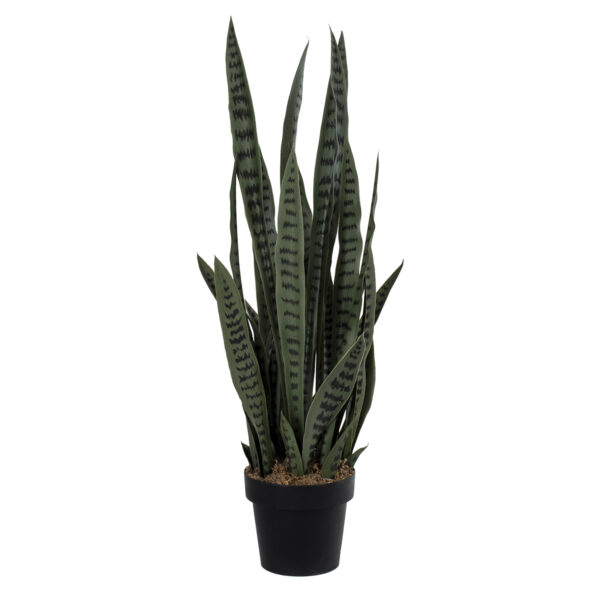 GloboStar® Artificial Garden DRACAENA TRIFASCIATA 20063 Τεχνητό Διακοσμητικό Φυτό Σανσεβιέρια Υ90cm