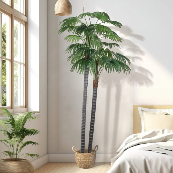 GloboStar® Artificial Garden PALM TREE 20086 Τεχνητό Διακοσμητικό Φυτό Φοινικόδεντρο Βεντάλια Υ300cm - Image 6